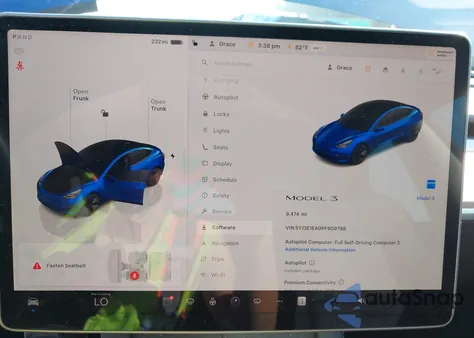 2023 Tesla Model 3 Rear-Wheel Drive from USA, damaged, VIN 5YJ3E1EA0PF609798